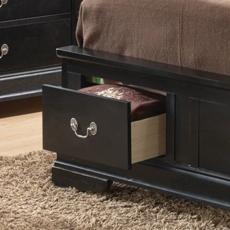 Louis Phillipe - G3150D-TSB2 Twin Storage Bed - Black