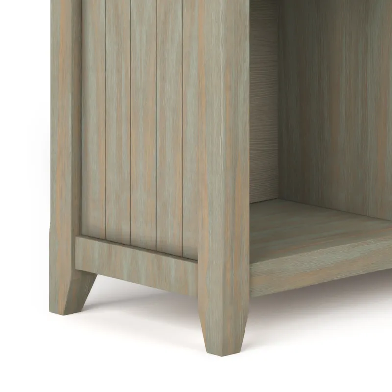 Acadian - 8 Cube Storage Sofa Table - Distressed Grey