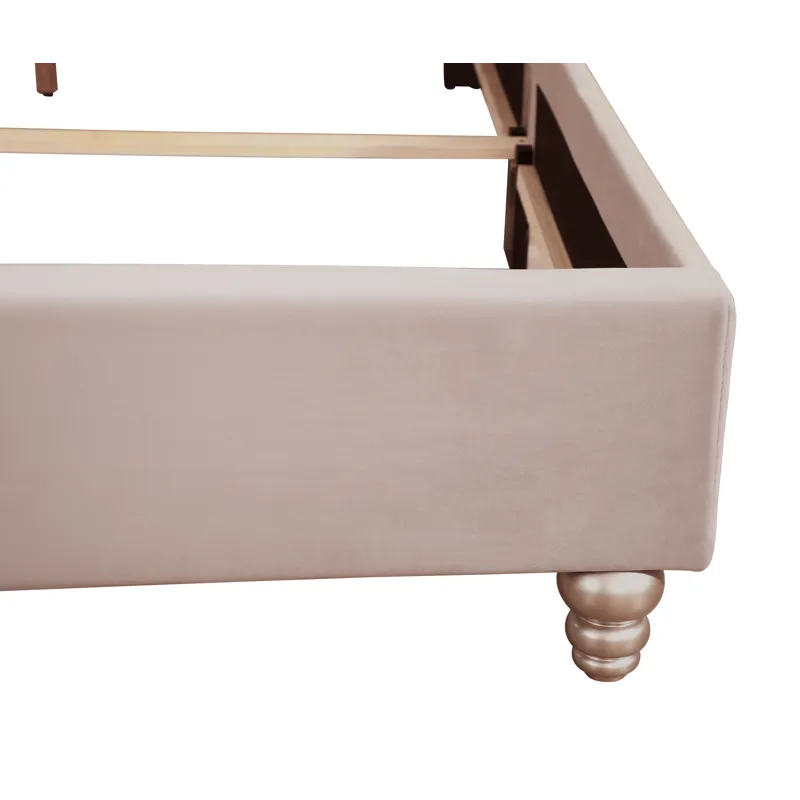 Joy - G1935-QB-UP Queen Upholstered Bed - Beige