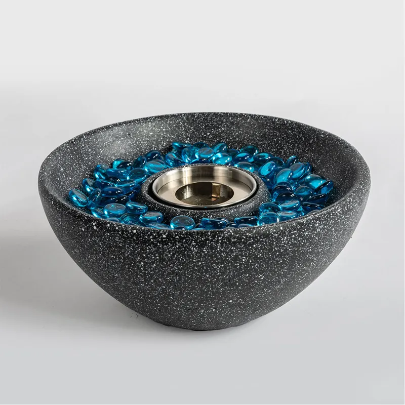 Tabletop Fire Pit, Table Top Fire Bowl Outdoor&Indoor Portable Ethanol Fireplace Alcohol Fire Pot - 