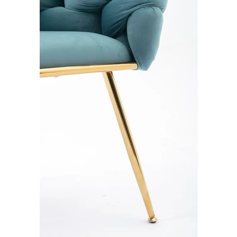 Luxury Modern Simple Leisure Velvet Single Sofa Chair Bedroom Lazy Person Household Dresser Stool Ma