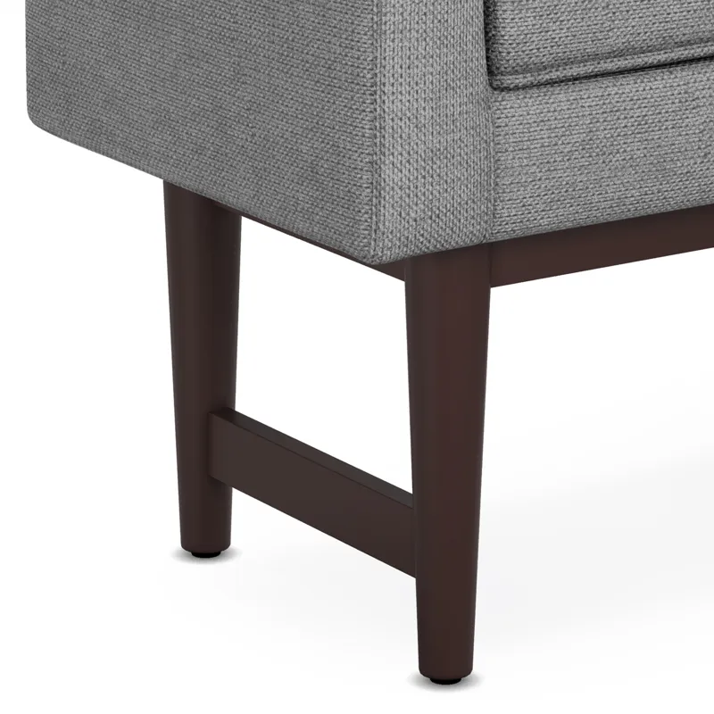Scott - Small Ottoman Bench - Pewter Grey