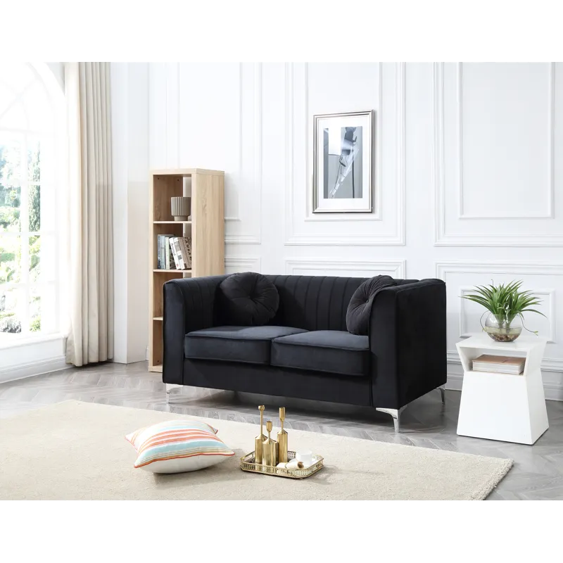 Delray - G793A-L Loveseat (2 Boxes) - Black