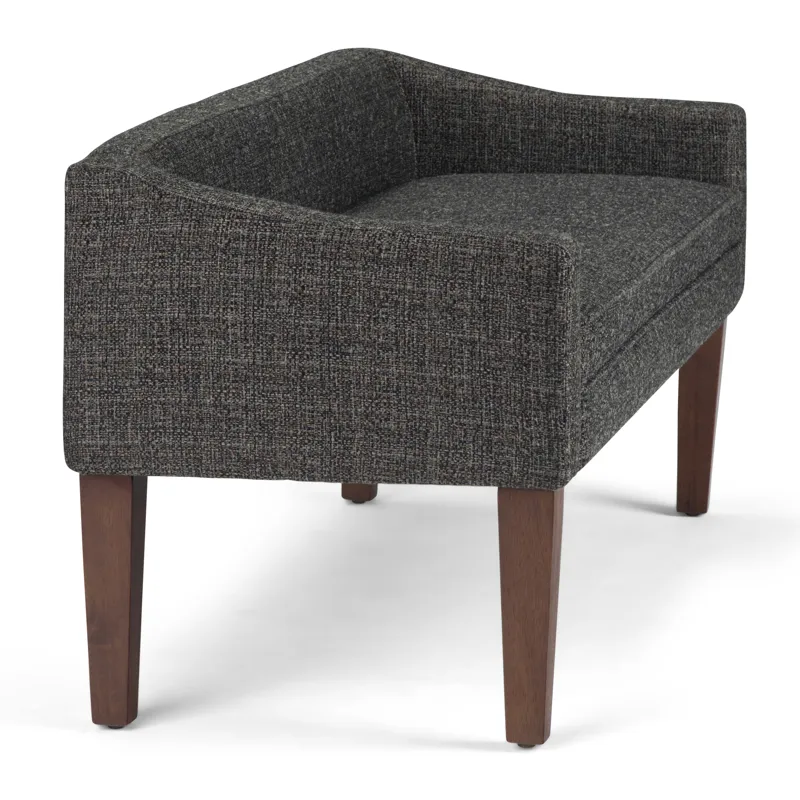 Parris - Upholstered Bench - Dark Grey