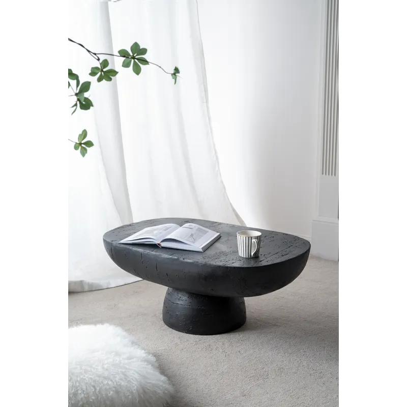 Oval Coffee Table - Black