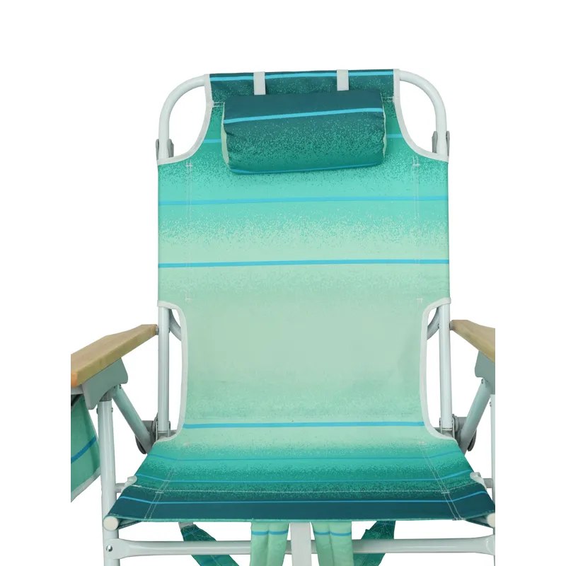 Backpack Beach Chair For Adults, Beach Towel, 5 Position Chair With Pouch Folding Lightweight Positi