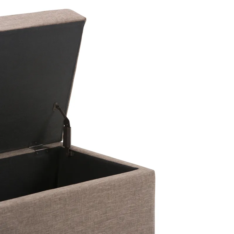 Darcy - Storage Ottoman Bench - Fawn Brown