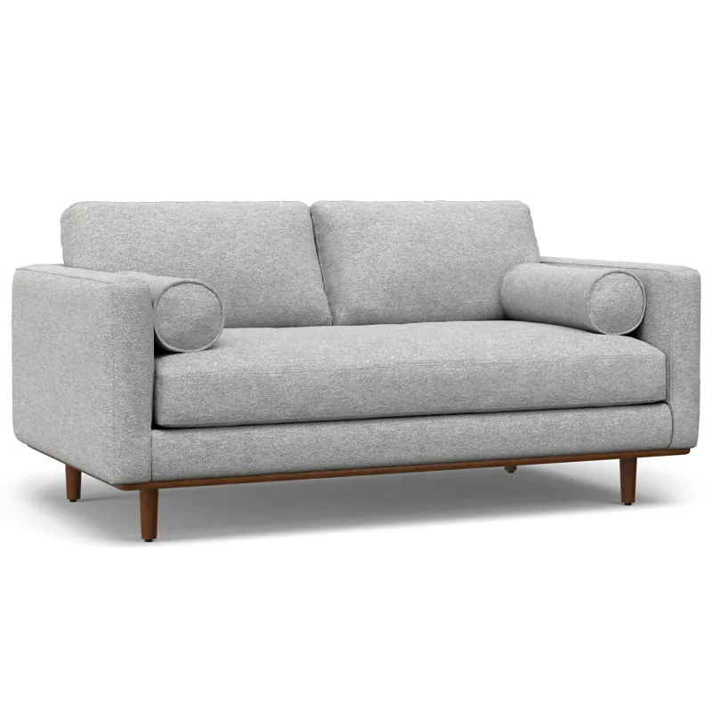 Morrison - 72\" Sofa and Ottoman Set - Mist Gray