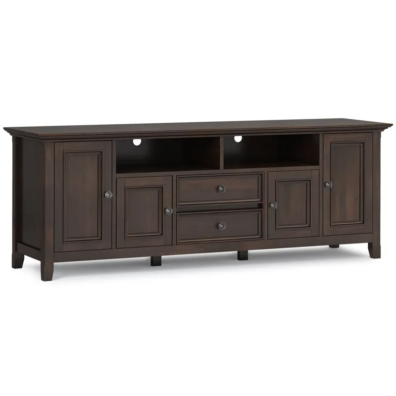 Amherst - 72\" Wide TV Media Stand - Brunette Brown