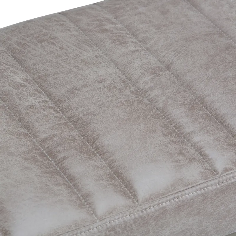 Casey - Ottoman Bench - Distressed Grey Taupe