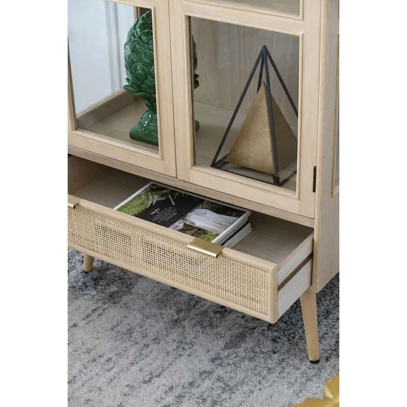 Tall Wooden Cabinet - Brown