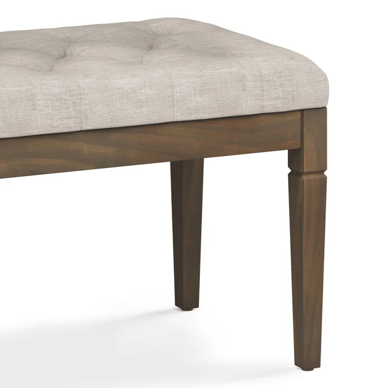 Waverly - Small Tufted Ottoman Bench - Natural