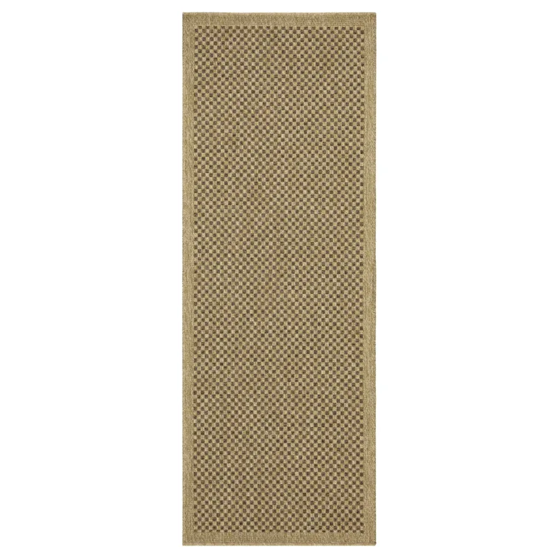 Earth - 2\'7\" X 7\'3\" Polypropylene Indoor / Outdoor Area Rug - Jute / Mocha