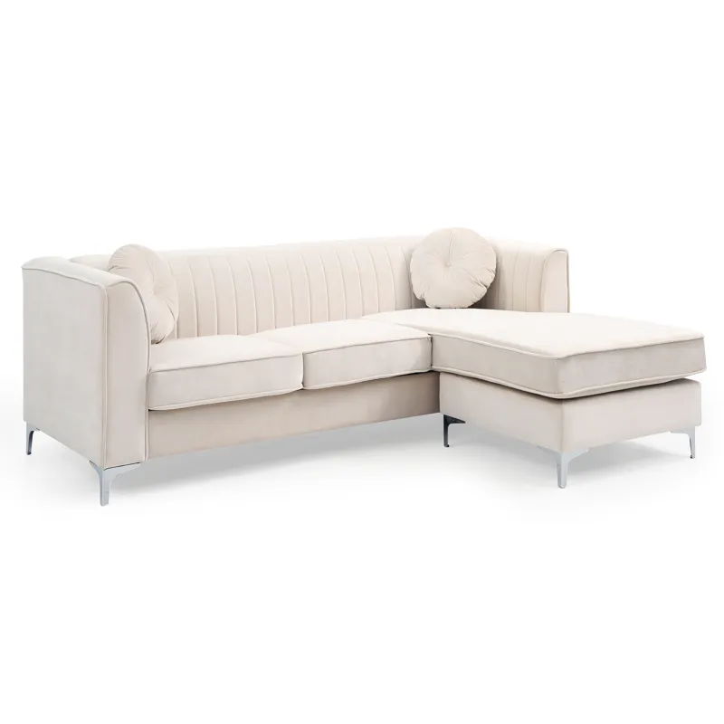 Delray - G797B-SC Sofa Chaise (3 Boxes) - Ivory