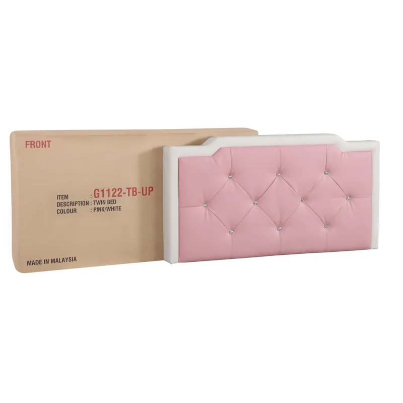Deb - G1122-Tb-Up Twin Bed - White And Pink