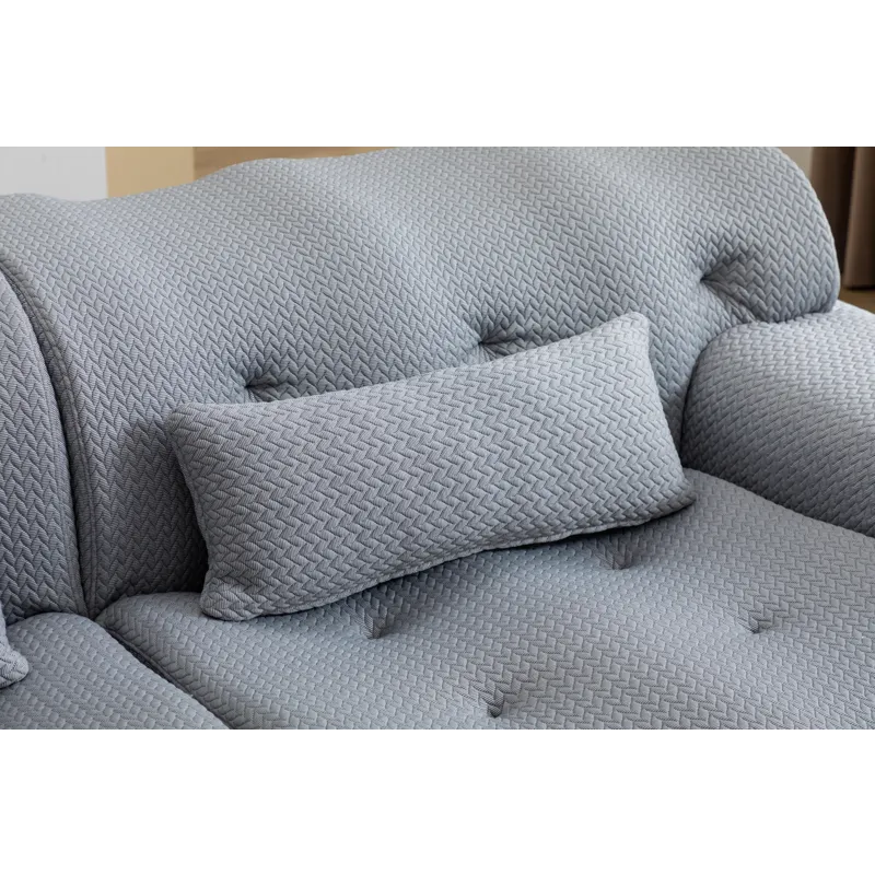 Large Size 2 Seater Sofa, Pure Foam Comfy Sofa Couch, Modern Lounge Sofa For Living Room, Apartment 