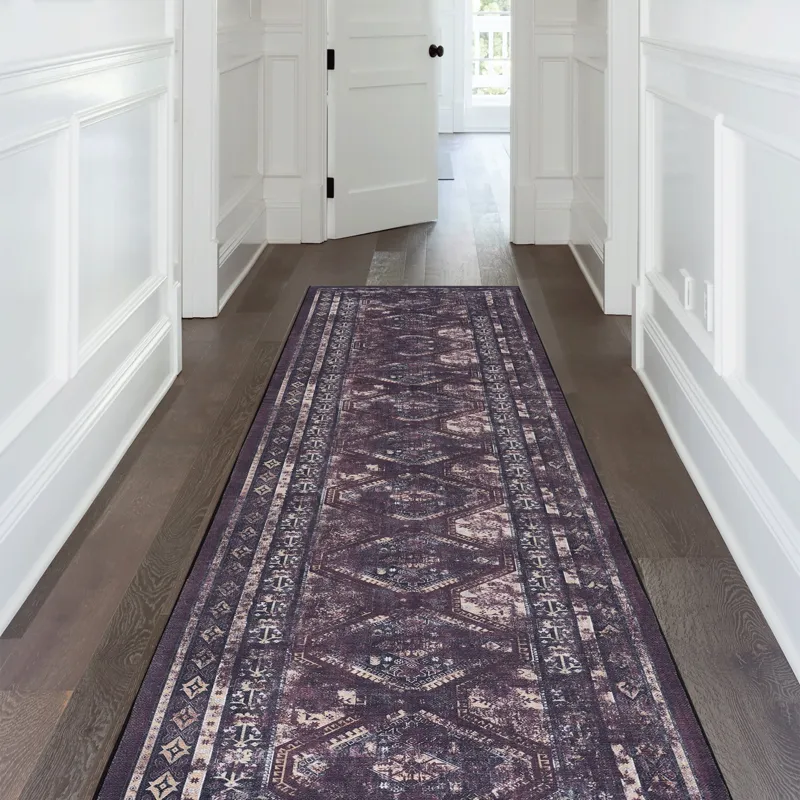 2\'6\'\' X 10\' Area Rugs, Washable Rug, Low-Pile, Non-Slip, Non-Shedding, Foldable, Kid & Pet Frien