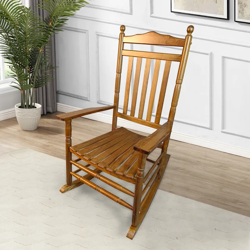 Balcony Porch Adult Rocking Chair - Oak