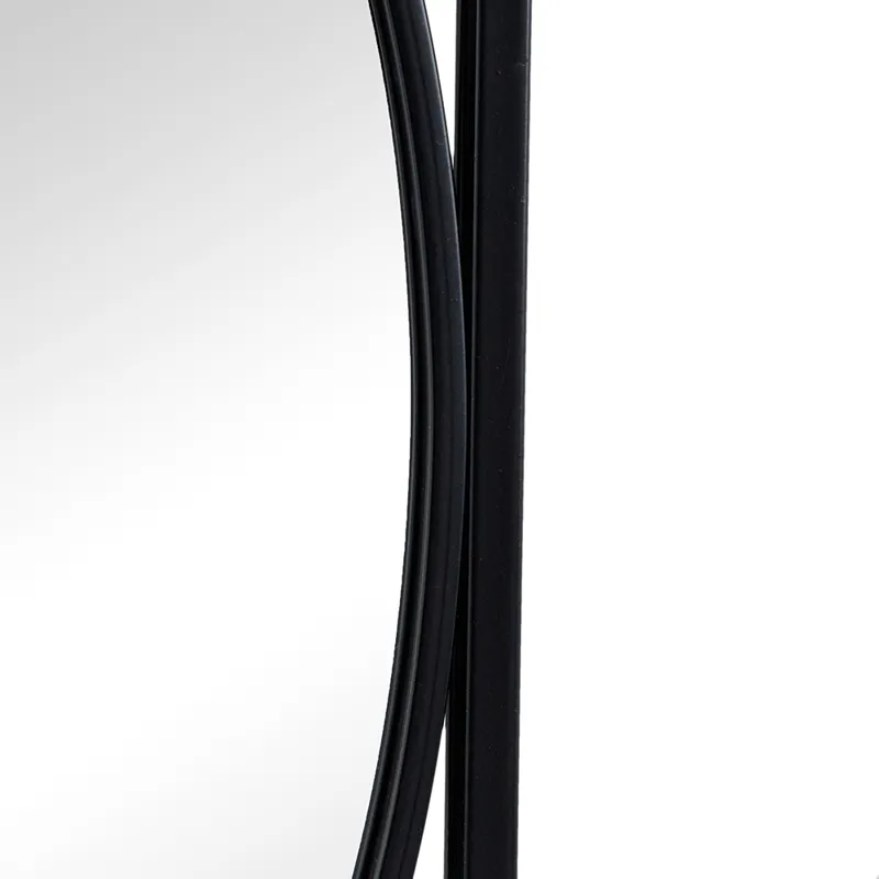 Rectangular Wall Mirrors, Home Decor For Living Room Bedroom Entryway - Black