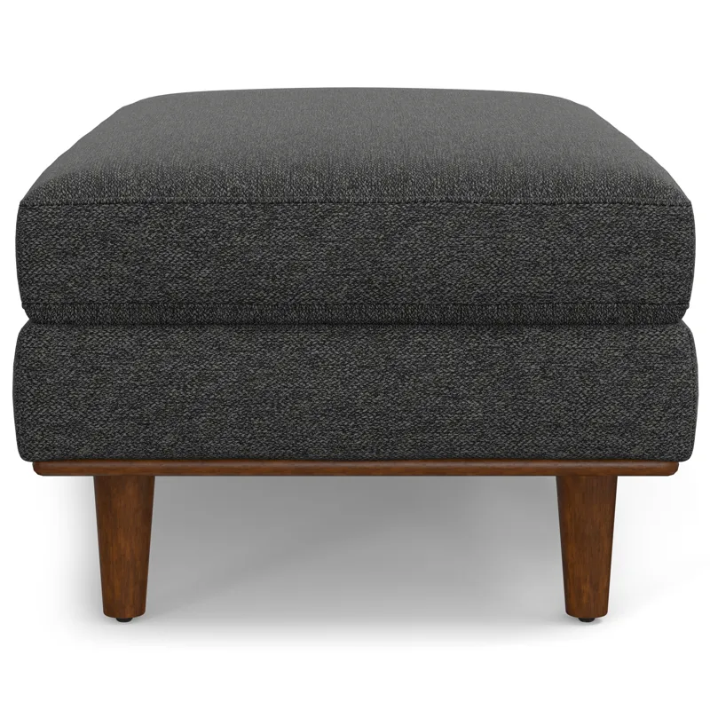 Morrison - Large Rectangular Ottoman - Charcoal Grey