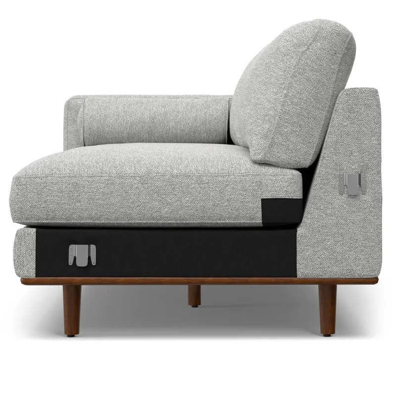 Morrison - Right Sectional Sofa - Mist Grey