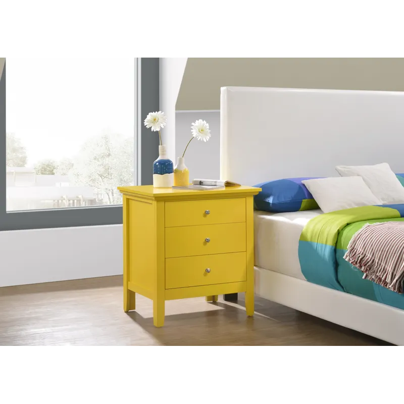 Hammond - G5402-N 3 Drawer Nightstand - Yellow