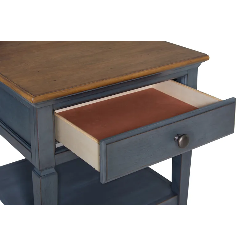 Americana - End Table - Corduroy Blue