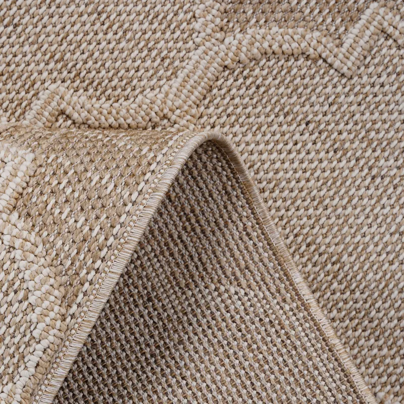 Guros - 8\' x 10\' Trellis Indoor / Outdoor Area Rug - Cream