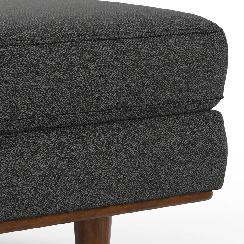 Morrison - Large Rectangular Ottoman - Charcoal Grey