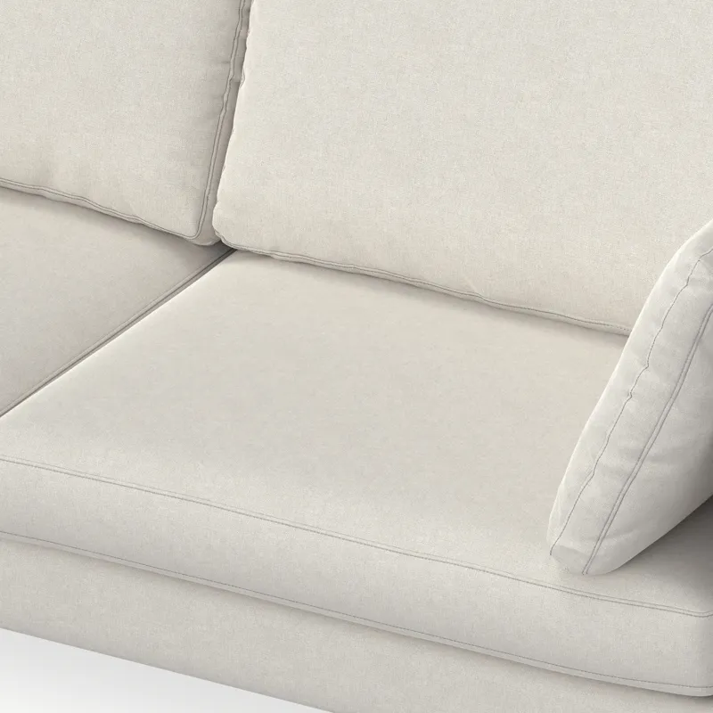 Ava - 90\" Mid Century Sofa - Cream