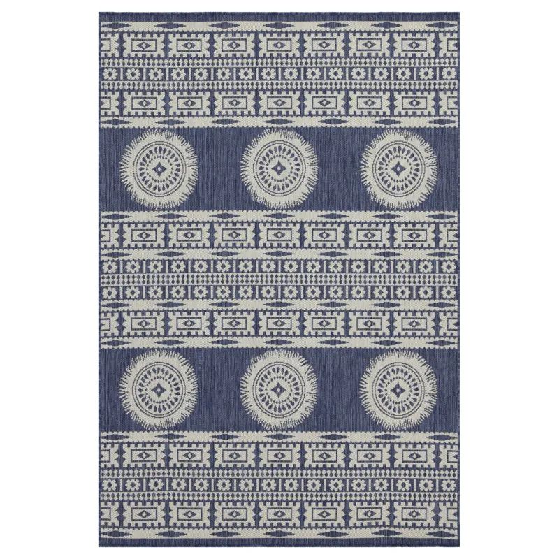 Sunshine - 2\'7\" X 7\'3\" Indoor / Outdoor Area Rug - Blue