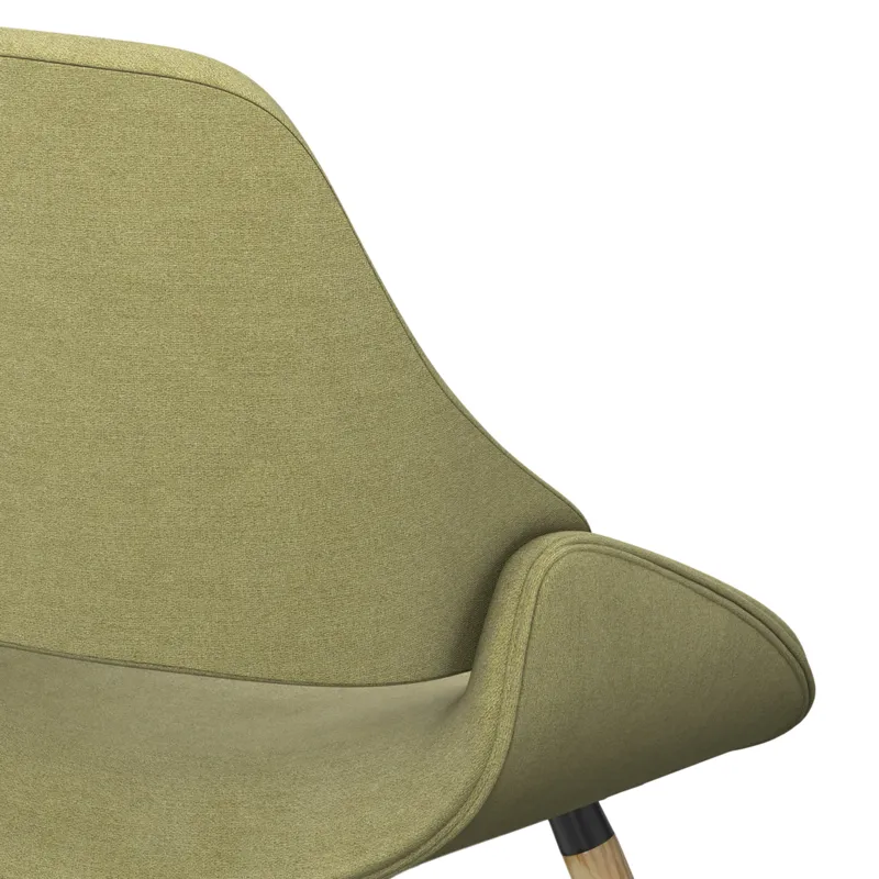 Malden - Bentwood Dining Chair - Acid Green / Light Brown