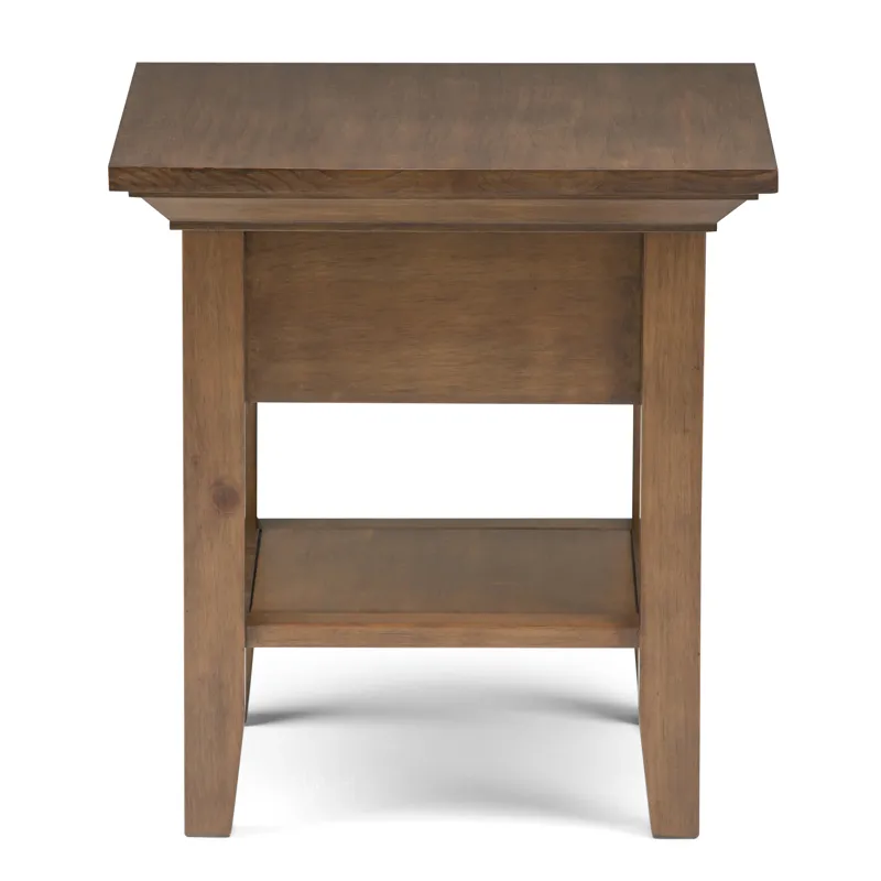 Redmond - End Table - Rustic Natural Aged Brown