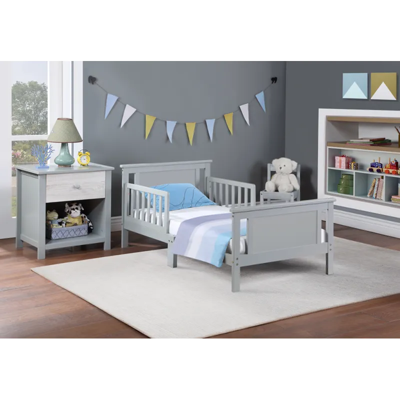 Connelly - Reversible Panel Toddler Bed - Gray/Rockport Gray
