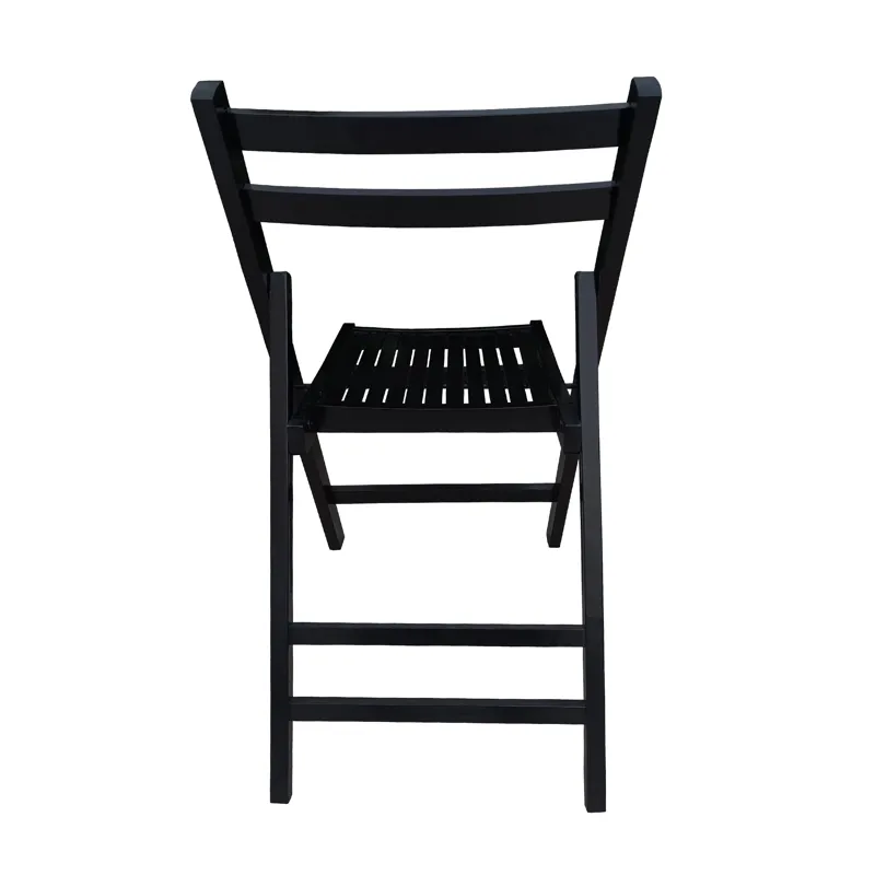 Folding Special Event Chairs, Foldable Style (Set of 4) - Black