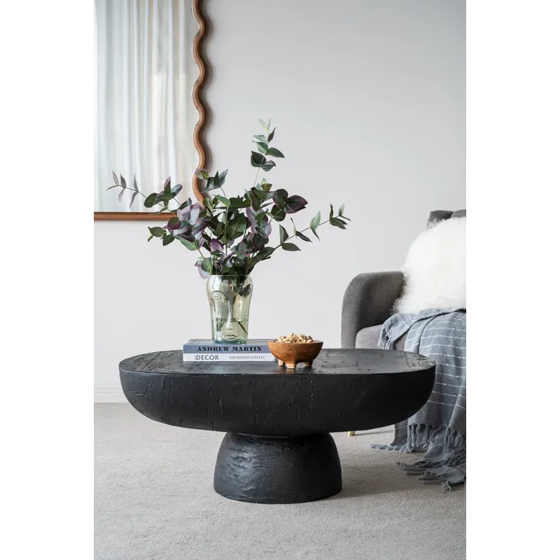 Oval Coffee Table - Black