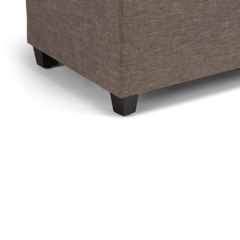Sienna - Storage Ottoman Bench - Fawn Brown