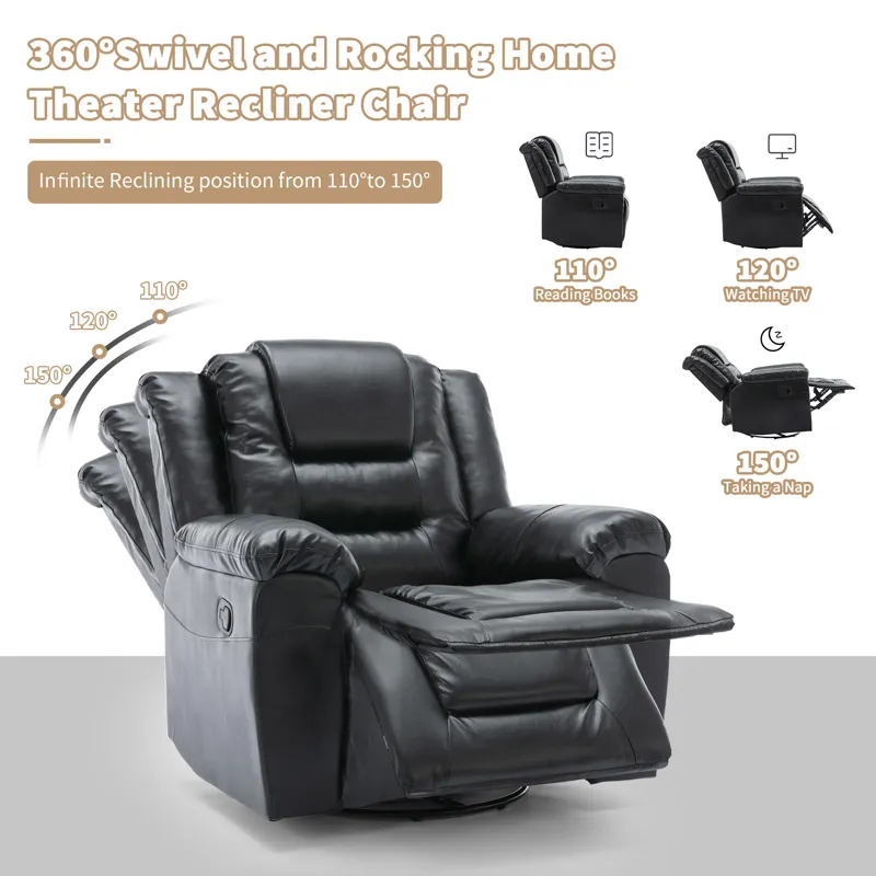 2 Seater Home Theater Recliner Manual Recliner Chair With A Storage Box And Two Cup Holders For Livi