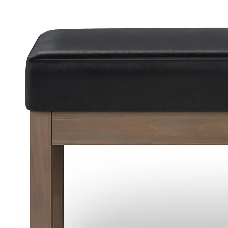 Milltown - Large Ottoman Bench - Midnight Black