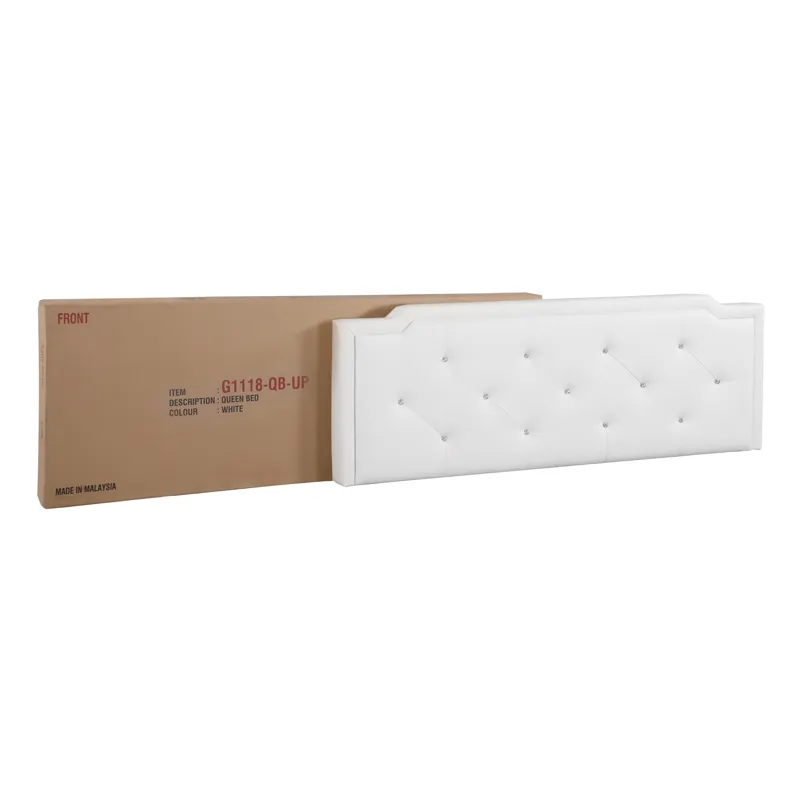 Deb - G1118-QB-UP Queen Bed (All in One Box) - White