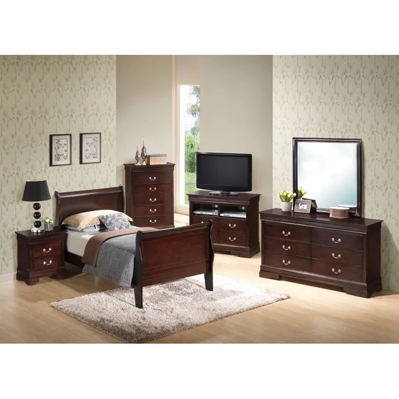 Louis Phillipe - G3125A-TB Twin Bed - Cappuccino