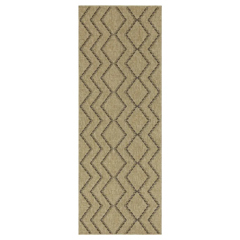 Earth - 7\'10\" X 10\'3\" Indoor / Outdoor Area Rug - Jute / Black