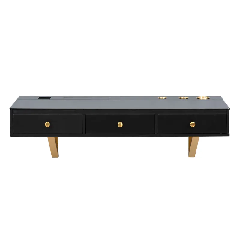 Floating Shelf With Drawer, Multi-Purpose Wall-Mounted Vanity Table, Mounted Desk, Floating Table Fo