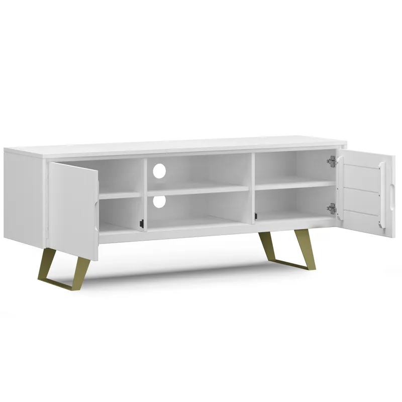 Lowry - TV Media Stand - White