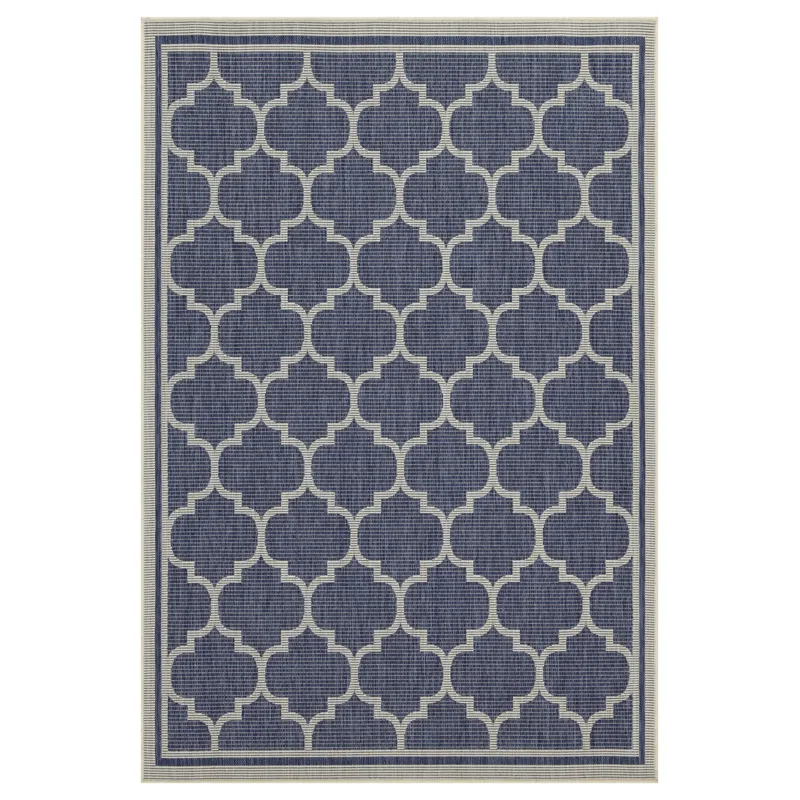 Sunshine - 2\'7\" X 7\'3\" Indoor / Outdoor Area Rug - Blue - Polypropylene