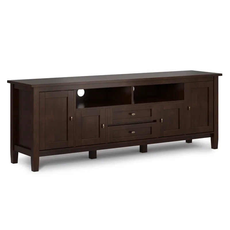 Warm Shaker - 72\" TV Media Stand - Russet Brown