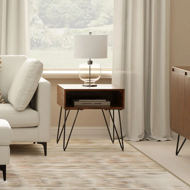 Hunter - End Table - Walnut Veneer