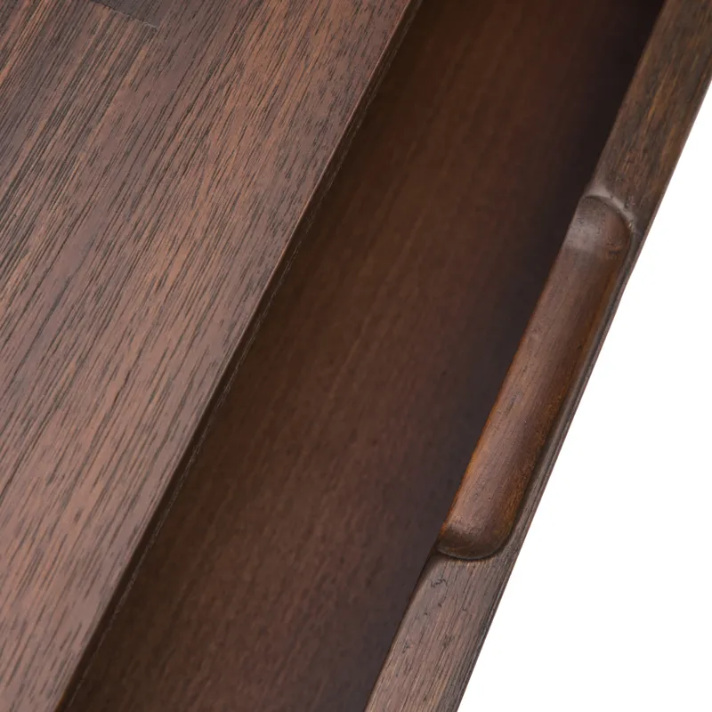 Lowry - Console Sofa Table - Distressed Charcoal Brown