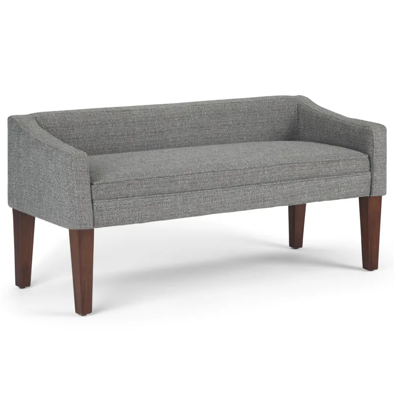 Parris - Upholstered Bench - Pebble Grey