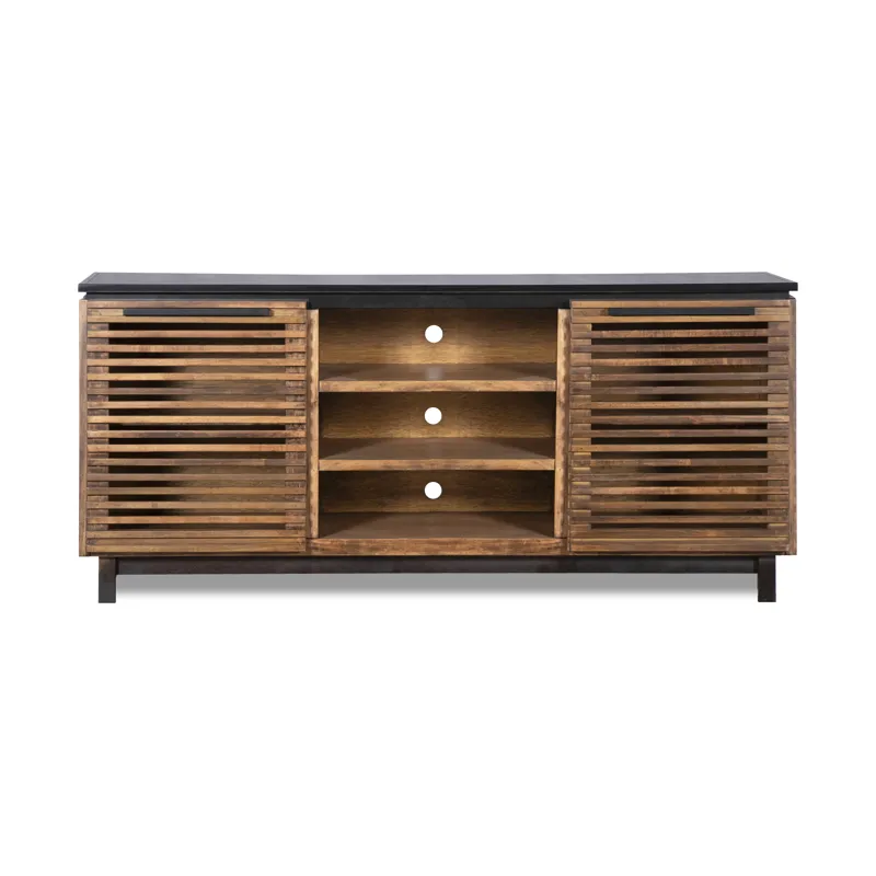 Graceland - 63" TV Stand - Bourbon / Black